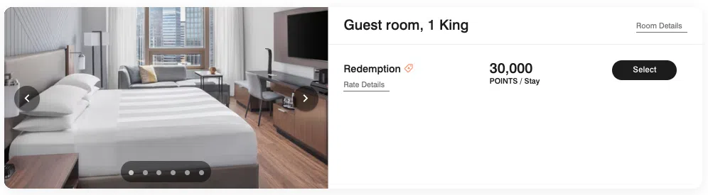 Marriott Minneapolis City Center booking for 30,000 points